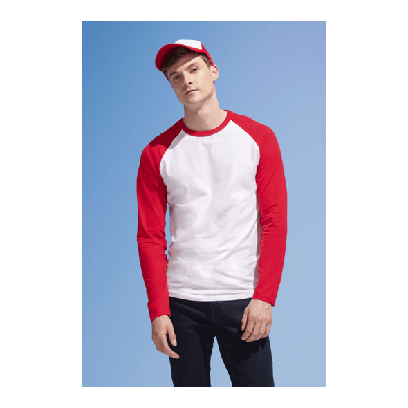 Camiseta Bicolor Manga Larga Raglan Hombre Camiseta Bicolor Manga Larga Raglan Hombre